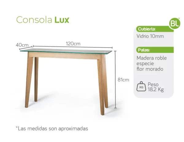 Consola Lux Natural - Imagen 3