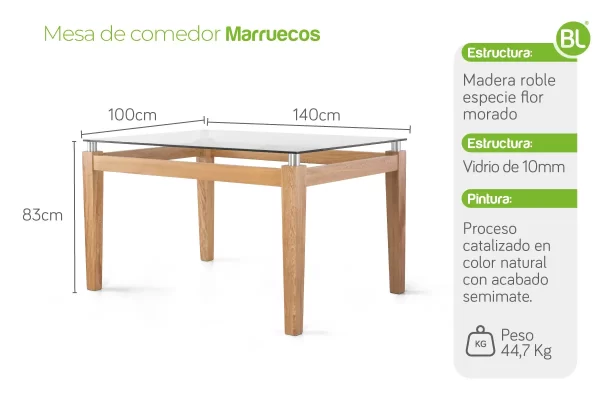 Mesa de Comedor Marruecos 6 puestos - Imagen 4