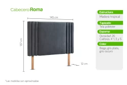 Cabecero Roma
