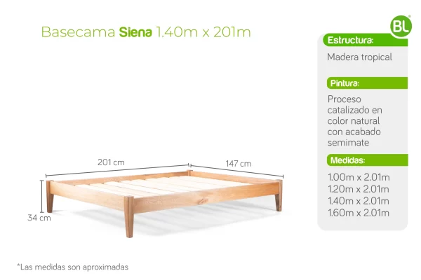 Base Cama Sienna - Imagen 3