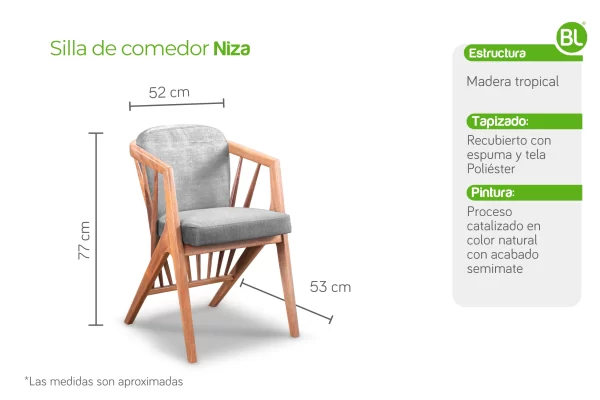 Juego de Sillas de Comedor Niza - Imagen 3